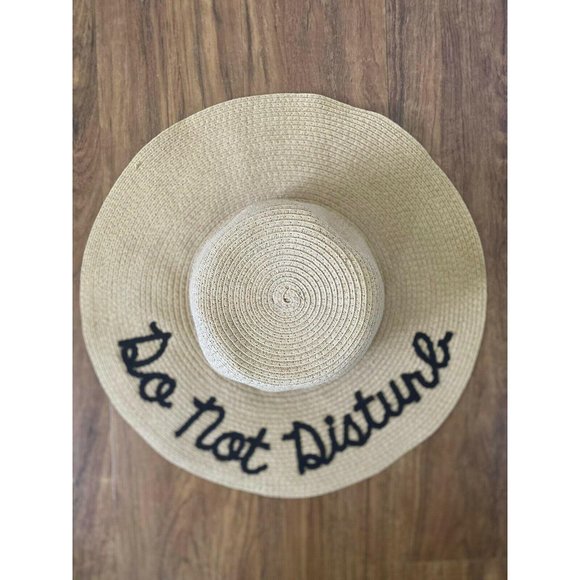 Beach Cruise Hat Foldable Woven Straw Floppy‎ M/L - Picture 2 of 12